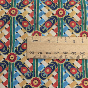 Close up of Liberty Tana Lawn Noko Weave B  for sale at Minerva's Bower, ruler included for scale