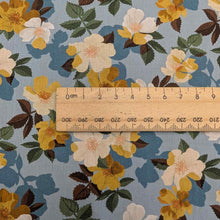 Load image into Gallery viewer, Close up of Liberty 100% Cotton Tana Lawn, Nysa with a ruler for scale, for sale at Minerva&#39;s Bower 
