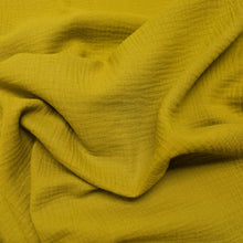 Load image into Gallery viewer, Flat drape of Organic 100% Cotton Double Gauze, Avocado - for sale at Minerva's Bower