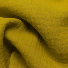 Load image into Gallery viewer, Close up of Organic 100% Cotton Double Gauze, Avocado - for sale at Minerva's Bower