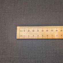Load image into Gallery viewer, Close up flat lay of Organic 100% Cotton Double Gauze, Black, ruler included for scale - for sale at Minerva's Bower