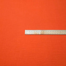 Load image into Gallery viewer, Flat lay of Organic 100% Cotton Double Gauze, Cajun, ruler included for sale - for sale at Minerva's Bower