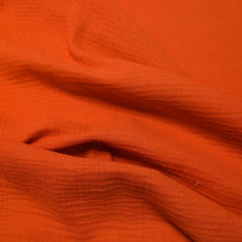 Load image into Gallery viewer, Flat drape of Organic 100% Cotton Double Gauze, Cajun - for sale at Minerva's Bower