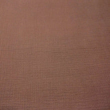 Load image into Gallery viewer, Flat lay of Organic 100% Cotton Double Gauze, Raisin - For sale at Minerva's Bower