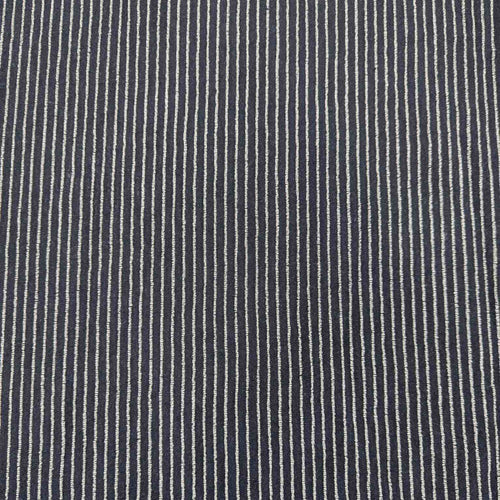 Pierre Linen Rayon Stripe, Black - $44 per metre ($11.00 - 1/4 metre)