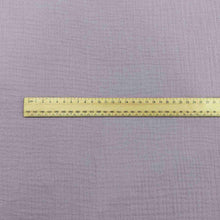 Load image into Gallery viewer, 100 % Organic Cotton Double Cloth Gauze, Lilac - 1/4 metre