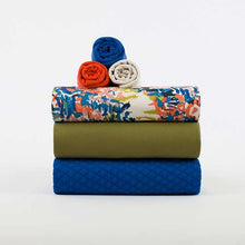 Load image into Gallery viewer, Stack of See You At Six Cotton French Terry, Paint Fun, fabric for sale at Minerva&#39;s Bower