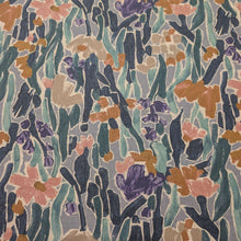 Load image into Gallery viewer, Flat lay of Painterly Botanical 55% Linen 45% Cotton for sale at Minerva's Bower