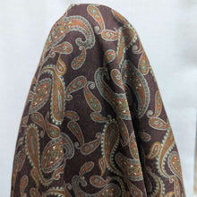 Load image into Gallery viewer, Drape of Burgundy lyocell fabric with intricate paisley pattern for sale at Minerva&#39;s Bower