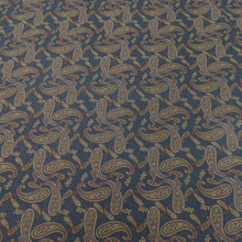 Load image into Gallery viewer, Patterned lyocell fabric with paisley design on a French Navy base, for sale at Minerva&#39;s Bower