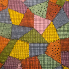 Load image into Gallery viewer, Flat lay of 100% cotton Patchwork Woolies Flannel - for sale at Minerva's Bower