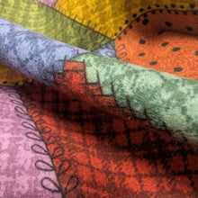 Load image into Gallery viewer, Close up drape of 100% cotton Patchwork Woolies Flannel - for sale at Minerva's Bower