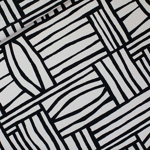 Flat Lay of See You At Six Linen Viscose, Permacube, for sale at Minerva's Bower