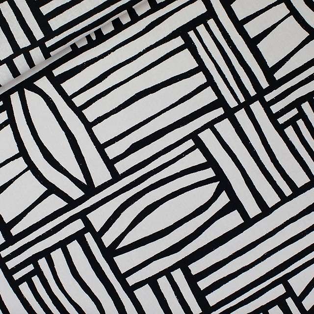 Flat Lay of See You At Six Linen Viscose, Permacube, for sale at Minerva's Bower