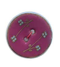 Load image into Gallery viewer, Italian Enamel Button, Large Floral