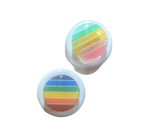 Rainbow Stripe Button