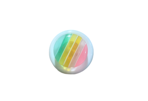 Rainbow Stripe Button