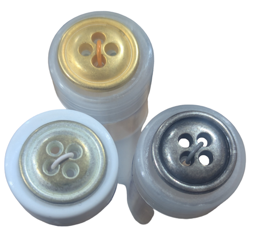 Metal Button, Small 4 Hole - Gold