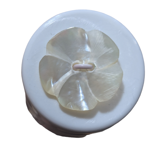 Floral Shell Button