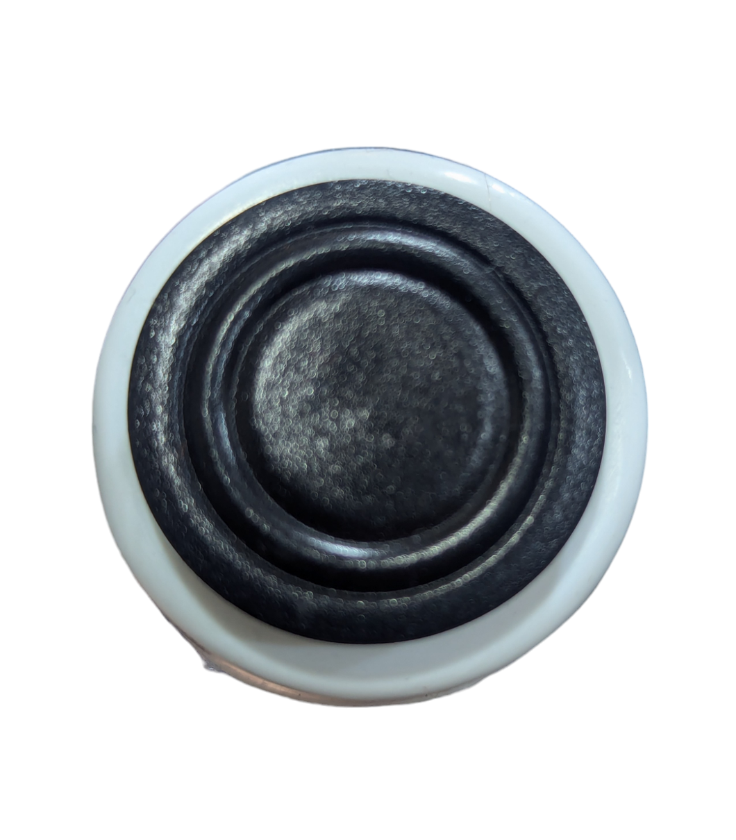 Black Double Rim Button