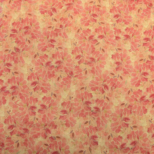 Flat lay of Ramie, Pink Peony, for sale at MInerva's Bower