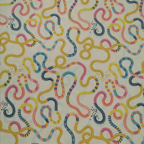 Flat lay of 100% Cotton, Pivot on Cream by Ruby Star Society , for sale at MInerva's Bower