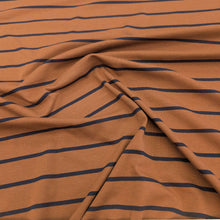 Load image into Gallery viewer, Drape of Porto Cotton Jersey, Bronze Toffee, for sale at Minerva&#39;s Bower