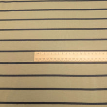 Load image into Gallery viewer, Porto Cotton Jersey, Khaki, for sale at Minerva&#39;s Bower, ruler included for scale