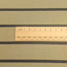 Load image into Gallery viewer, Close up of Porto Cotton Jersey, Khaki, for sale at Minerva&#39;s Bower, ruler included for scale