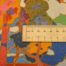 Load image into Gallery viewer, Close up flat lay of Liberty 100% cotton Tana Lawn, Prospect Road A , with ruler included for scale - for sale at Minerva's Bower