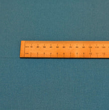 Load image into Gallery viewer, Close up flat lay of Quackers 100% Cotton,  Turquoise , ruler included for scale - for sale at Minerva's Bower