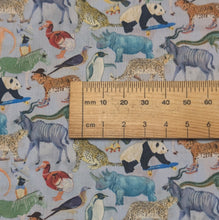 Load image into Gallery viewer, Close up flat lay of Liberty 100% Cotton Tana Lawn, Quey 2 C, ruler included for scale - for sale at Minerva's Bower