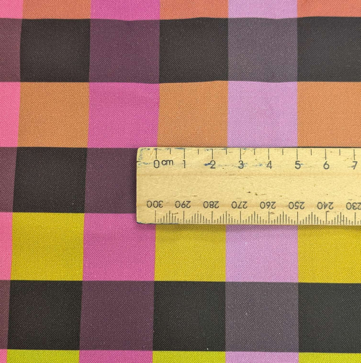Rainbow Check Pattern Wideback Cotton, Rainbow Check | Minerva's Bower