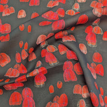 Load image into Gallery viewer, Flat drape of 100% Ramie, Night Banksia - for sale at Minerva's Bower