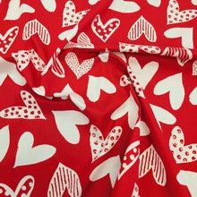 Load image into Gallery viewer, Flat drape of 100% Cotton Poplin, Red Heart for sale at Minerva&#39;s Bower