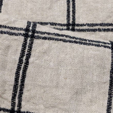 Load image into Gallery viewer, Close up of Remi 88% Linen 12% Rayon Check - for sale at Minerva's Bower