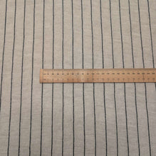 Load image into Gallery viewer, Flat lay of Remi 92% Linen 8% Rayon Stripe, ruler included for scale - or sale at Mineva's Bower