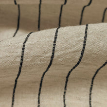 Load image into Gallery viewer, Flat drape of Remi 92% Linen 8% Rayon Stripe - or sale at Mineva's Bower
