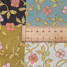 Load image into Gallery viewer, Close up flat lay of Liberty 100% Cotton Tana Lawn, Rosita Check B, ruler included for scale - for sale at Minerva's Bower