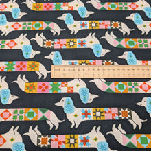 Load image into Gallery viewer, Flat lay of Ruby Star 100% Cotton, 1-800-Notion Quilty Dog, ruler included for scale- for sale at  Minerva's Bower