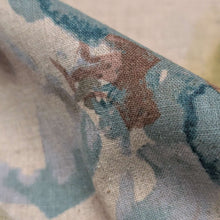 Load image into Gallery viewer, Close up of Saku 55% Linen 45% Cotton Blue - for sale at Minerva's 