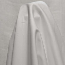 Load image into Gallery viewer, Satin Weave 100% Cotton, White, draped, available at Minerva&#39;s Bower
