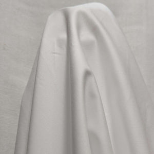 Satin Weave 100% Cotton, White, draped, available at Minerva's Bower