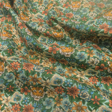 Load image into Gallery viewer, Flat drape of Liberty 100% cotton Tana Lawn, Scotty's Tiger - for sale at Minerva's Bower