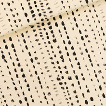 Load image into Gallery viewer, See You At Six Cotton French Terry, Fingerprints - Navoja Beige de - $42 per metre ($10.50 - 1/4 metre)
