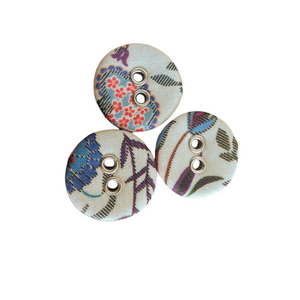 Liberty Tana Lawn Buttons, Shepherdly Song A, 16mm 10 pack, for sale at Minerva's Bower