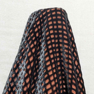 Drape of Silk Burnout Velvet, Crosshatch, for sale at Minerva's Bower