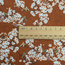 Load image into Gallery viewer, Close up flat lay of Art Gallery 100% Cotton,Skye Sakura Blossom, ruler included for scale, for sale at Minerva's Bower
