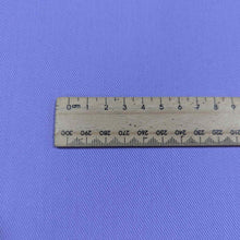 Load image into Gallery viewer, Flat lay of Sonnor stretch cotton Twill in lilac. Available at Minerva&#39;s Bower. Ruler included for scale