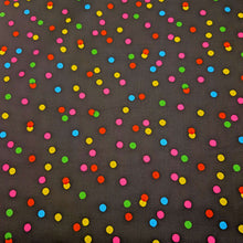 Load image into Gallery viewer, Flat lay of 100% cotton Ruby Star, Sparkle Mart Black - for sale at Minerva's Bower